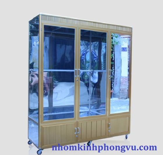 Tủ quần áo nhôm kính TNK01
